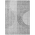 9' X 12' Gray Silver And Charcoal Geometric Washable Indoor Outdoor Area Rug - 608219203412