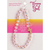 Stretch Bracelet Pink Gemstones W/Cross - 603799687546
