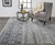 Homeroots Home Decor 10' X 13' Gray Ivory and Blue Geometric Hand Knotted Area Rug
