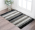 2' X 3' Black And Gray Wool Striped Hand Woven Area Rug - 880016604344