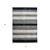 2' X 3' Black And Gray Wool Striped Hand Woven Area Rug - 880016604344