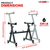 Keyboard Stand Z Style Sturdy Adjustable Electric Piano Riser Holder With Wheels  - 810144131948