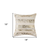 Set of Two 18" Natural and Gold Striped Cowhide Throw Pillows with Glitter - 608219085681