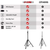 Speaker Stand Height Adjustable PA DJ Tripod Studio Monitor Stands w 35mm Compatible Insert - 810099495102