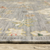 8' X 11' Gray Ivory And Blue Oriental Area Rug With Fringe