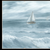 Three Sailboats Ocean Scene Black Framed Wall Art - 880016716849