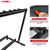 Multi Guitar Rack Stand Floor 9 Slot Adjustable Flying V Guitars Holder - 810099496963