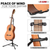 Guitar Stand Pair Floor Adjustable Heavy Duty w Neck Holder for Acoustic Electric Classic Bass - 810144137230