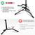 Guitar Stand Pair Floor Adjustable Heavy Duty w Neck Holder for Acoustic Electric Classic Bass - 810144137230