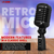 Vintage Microphone Classic Dynamic Professional XLR Studio Retro Style Mic  - 810144133348