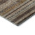 8' Chocolate Copper And Ivory Southwestern Washable Round Rug With UV Protection - 880024775319