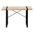 49" Natural and Black Computer Desk