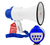 Megaphone Bullhorn Speaker 30W Mini Bull Horn Battery Power Megafono 800 Feet - 810047165811