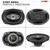 6x9 Car Speaker Pair 800W 4Ohm 2 Way Coaxial Speaker w Super Tweeter Universal Fit for Vehicle - 810144135083