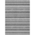 8' X 10' Black Silver and Gray Striped Washable Indoor Outdoor Area Rug - 608219294786