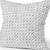 22" Cream And Black Geometric Linen Throw Pillow Cover with Embroidery - 880024637754