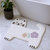 2' X 3' White Kitty Cat And Flowers Youthful Washable Area Rug - 880016815733