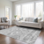 8' X 10' Silver Gray And Charcoal Southwestern Washable Indoor Outdoor Area Rug - 608219201142