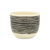 Ceramic 39 Ounce Striped Round Distressed Pot Planter - 880016477665