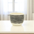 Ceramic 39 Ounce Striped Round Distressed Pot Planter - 880016477665