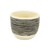 Ceramic 39 Ounce Striped Round Distressed Pot Planter - 880016477665