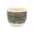 Ceramic 39 Ounce Striped Round Distressed Pot Planter - 880016477665