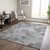 8' X 10' Gray Charcoal And Ivory Abstract Washable Indoor Outdoor Area Rug - 608219343101