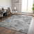 8' X 10' Gray Charcoal And Ivory Abstract Washable Indoor Outdoor Area Rug