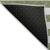 8' Round Olive Green Round Striped Washable Non Skid Indoor Outdoor Area Rug - 606114996705