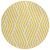 8' Round Gold and White Round Geometric Washable Non Skid Indoor Outdoor Area Rug - 608219360108