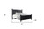 Carved Solid Wood King Black Bed - 606114731016