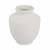 16" White Terracotta Round Jug Vase - 880024934402