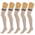 5 Pairs Over-the-Knee Thigh-High Cotton Socks for Women - 742137052285