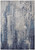 12' X 15' Ivory Blue And Black Abstract Power Loom Distressed Area Rug