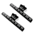 Music Sheet Holder Clip Pair Durable Black Plastic Page Holder for Piano Keyboard Violin - 810199691145