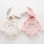 Baby Embroide Pattern Rabbit Ear Design Thickened Onesies Bodysuit - 643491121498