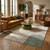 4' X 6' Beige Brown and Green Abstract Area Rug - 880024723006