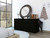 60" Black Six Drawer Double Dresser - 808230120419