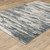 Homeroots Home Decor 10' x 13' Abstract Power Loom Stain Resistant Area Rug, Blue Grey Beige and Brown