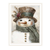 Old World Frosty The Snowman White Framed Wall Art - 880016839432