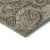 3' X 5' Chocolate And Ivory Paisley Washable Area Rug With UV Protection - 880016729665