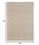 Homeroots Home Decor 8’ x 11’ Tan Gray Diamond Lattice Modern Area Rug, Tan Gray, 132 x 96 Inches