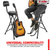 Guitar Stool Adjustable Backrest Piano Chair 3.15" Padded Seat Music Stand - 810144132747