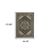 8' X 11' Blue And Midnight Oriental Area Rug With Fringe