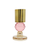 Set of Two Amber Gold And Pink Faceted Crystal Tabletop Taper Candlesticks - 880016539400