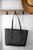 Michael Kors Jet Set Travel Small Black PVC Tote - 193599450926