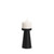 6" Black Metal Tabletop Pillar Candle Holder - 880024637709