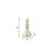 4" Ivory Clean Cotton Scented Dimensional Form Candle - 880024822662