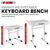 Keyboard Bench Piano Stool Thick Padded Seat Height Adjustable Keyboard Chair - 810144133157