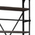 Black Iron and Solid Wood Five Tier Bookcase with Two Drawers